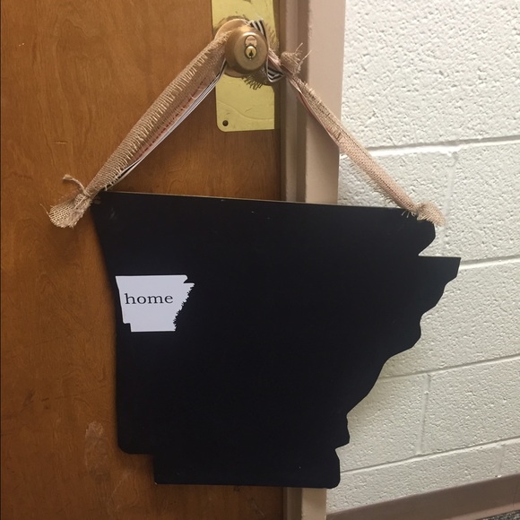 Arkansas shaped chalkboard