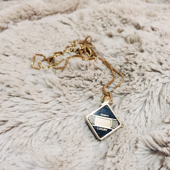 Watch necklace from American Apparel.