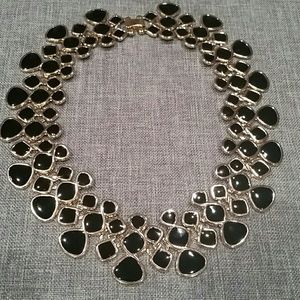 Black Bib Necklace