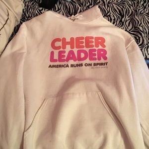 White cheerleading hoodie