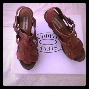 Steve Madden Cognac Wedges