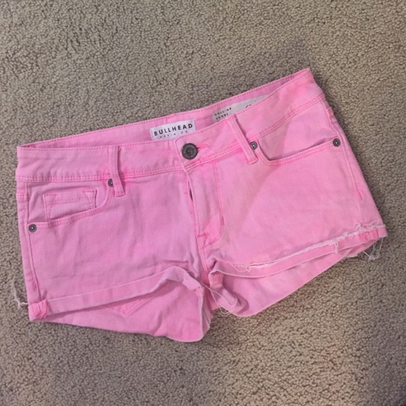 Bullhead Pink Jean Shorts