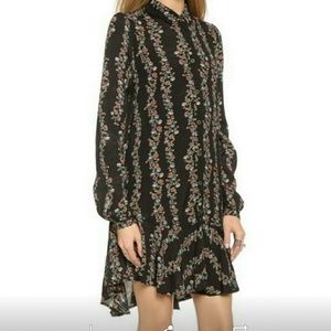 NWOT Floral Free People Boho Shirt Dress