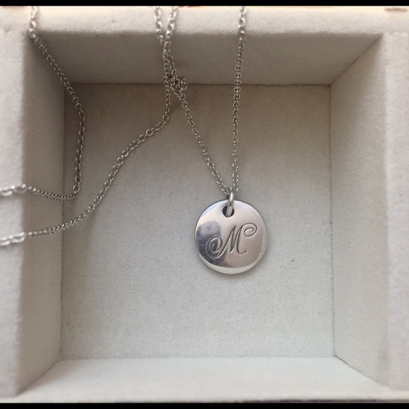 Tiffany and co Sterling silver circle pendant