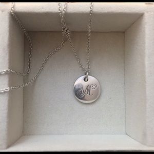 Tiffany and co Sterling silver circle pendant