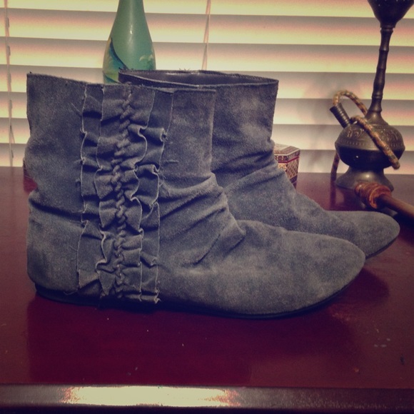 Grey suede ankle boots from Xhilaration size 7