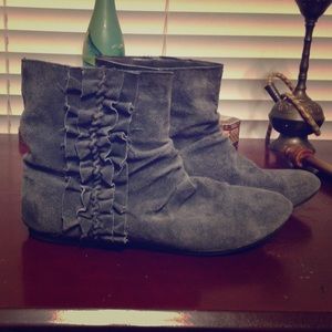 Grey suede ankle boots from Xhilaration size 7