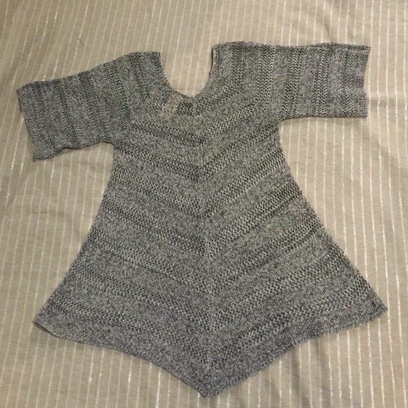Boho asymmetrical knit top