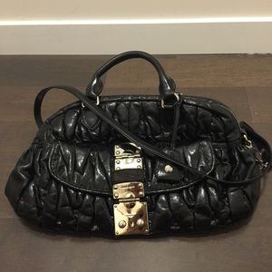 Black Napa leather bag