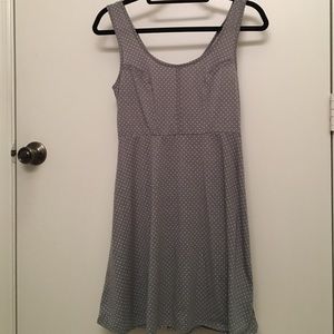 Grey/white polka dot dress