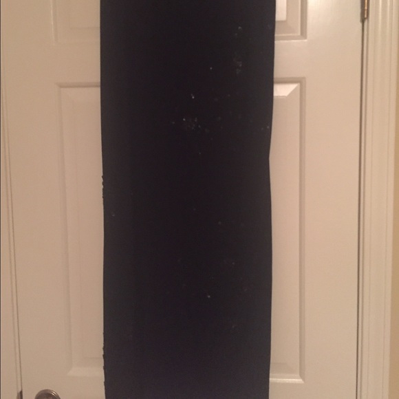 Chiffon black long skirt