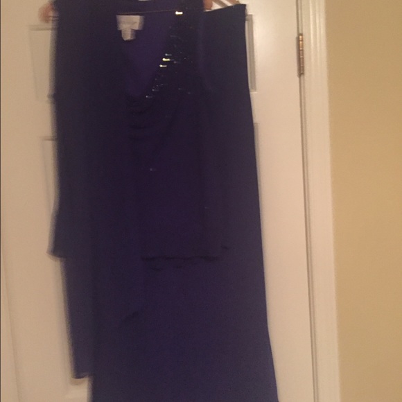 Two piece chiffon formal wear