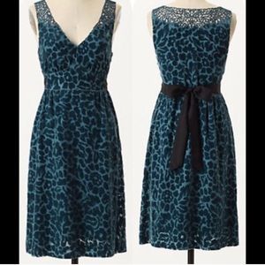 Anthropologie velvet dress