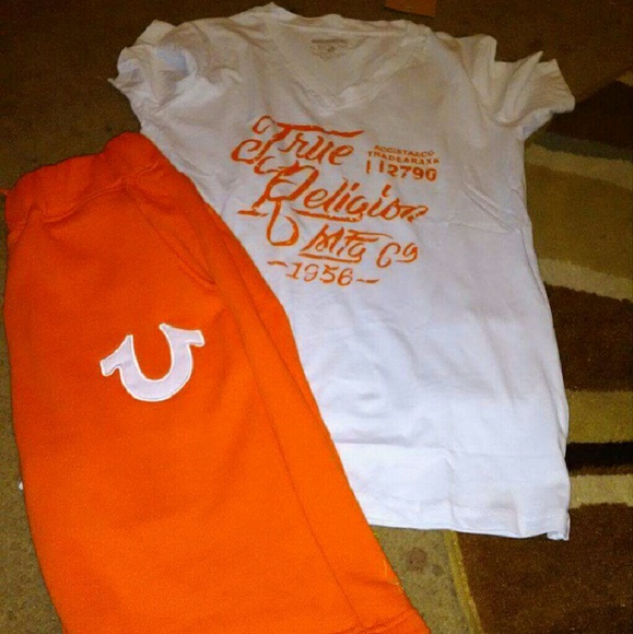 true religion jogger shorts set - Picture 1 of 4