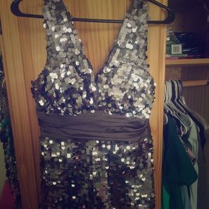 Forever 21 silver dress