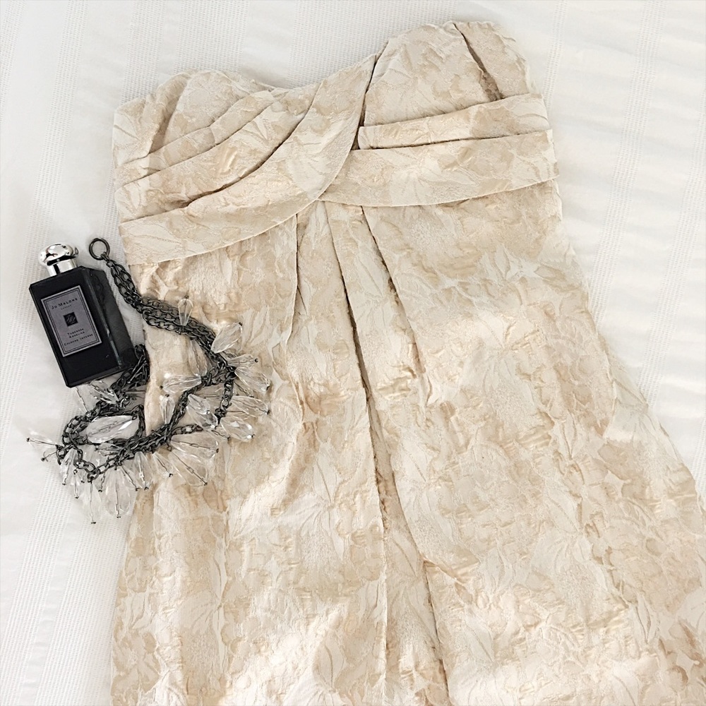 Cocktail Strapless Short Dress, 2 - Picture 1 of 7