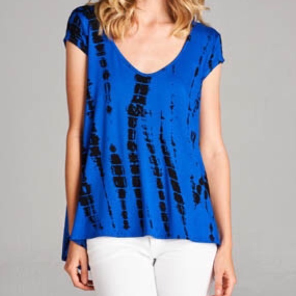 💠SALE💠Short Sleeve Tie Dye Tunic - Picture 3 of 4