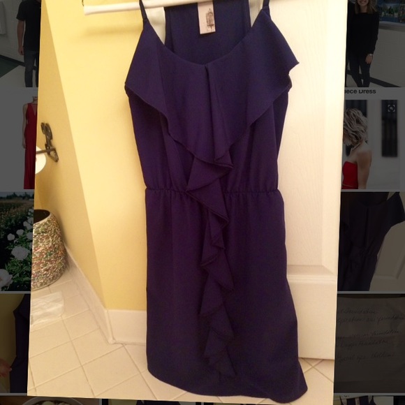Navy Ruffle Sundress