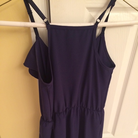Navy Ruffle Sundress - Picture 2 of 3