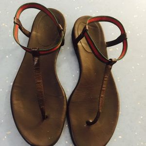 Brown Gucci sandals size 37 $100