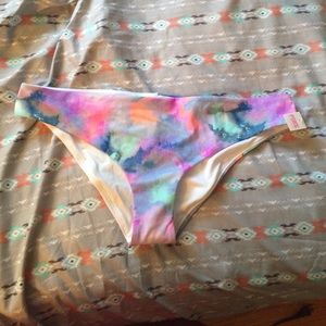Pink Victoria secret bathing suit bottom