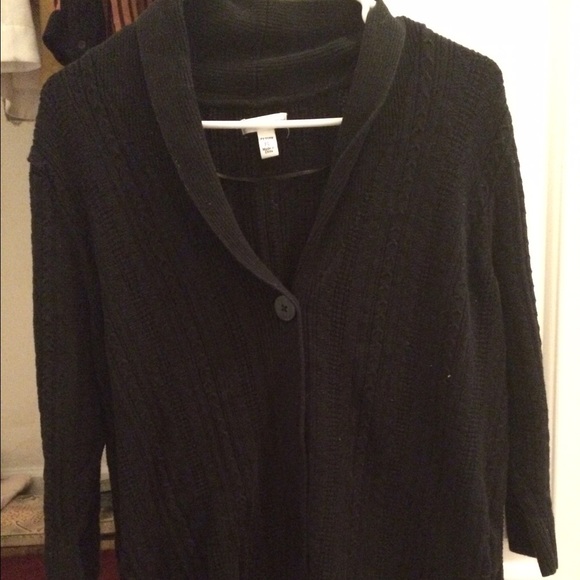 Croft and Barrow black cardigan - Picture 1 of 3