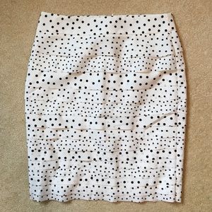Polka Dot Pencil Skirt