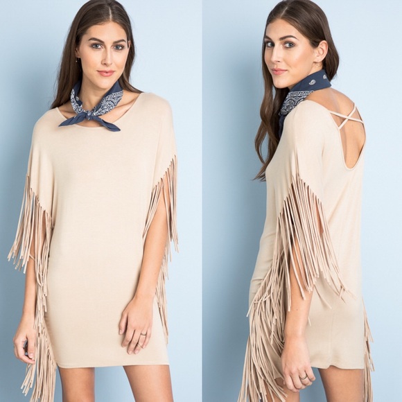 "Harvest Hymn" Fringed Dress - Picture 3 of 4