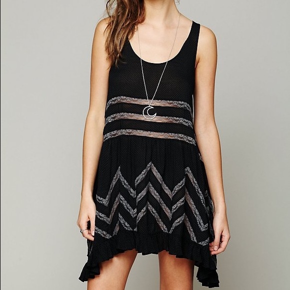 Free People Voile and lace trapeze slip/dress❤️