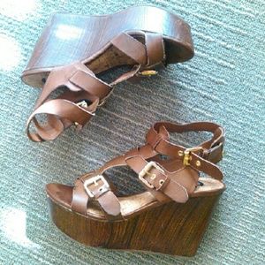 Guess wooden wedges :-)