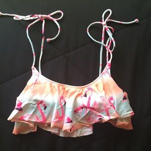VS PINK flamingo swimsuit top