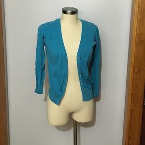 Blue cardigan