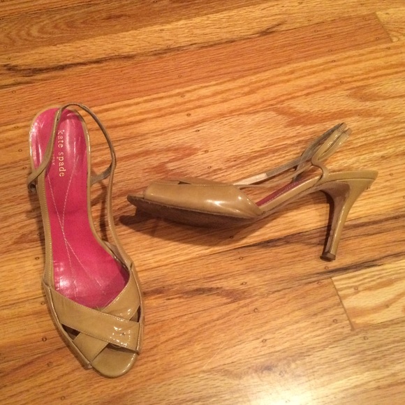 Kate Spade Nude Patent Heels