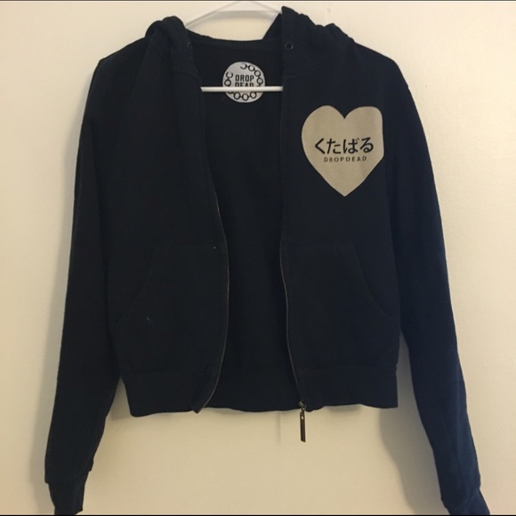 black drop dead fox sweater