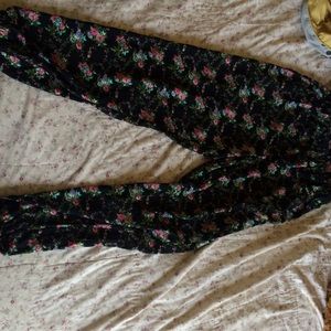 Floral patterned jogger pants