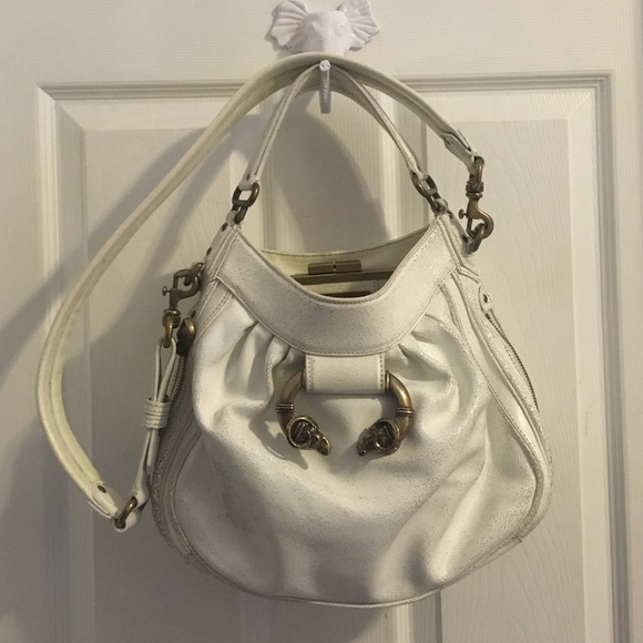 White Leather Derek Lam "Hildegard" Hobo Bag