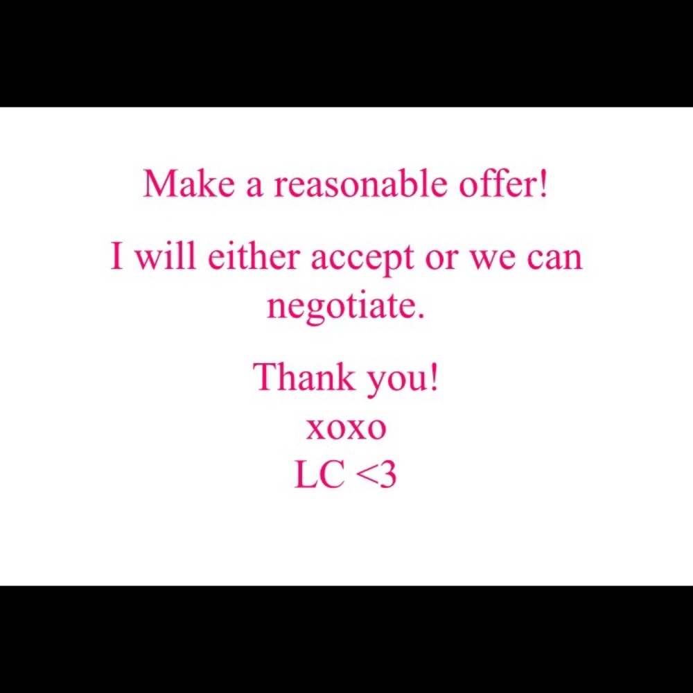 Send in your offers babies 💗