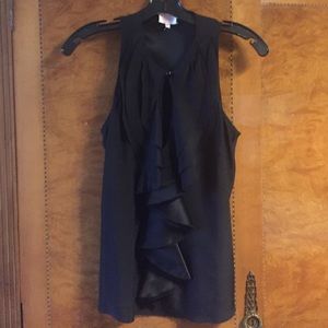 Silk sleeveless blouse