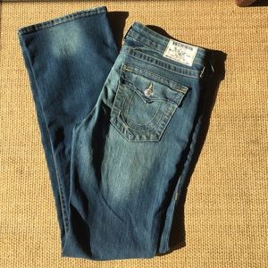 True Religion Bootcut w flaps. Size 30