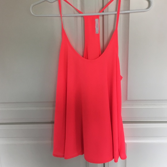 Bright neon pink top