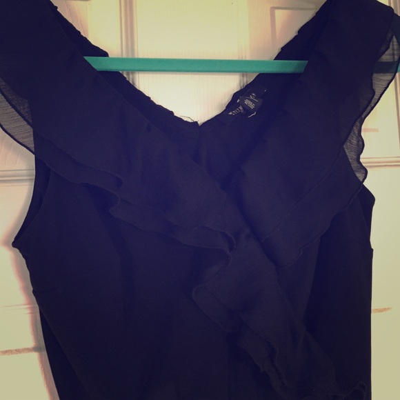 White House/Black Market Black Wrap Dress