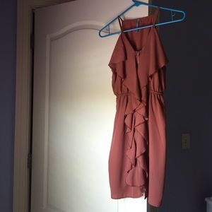 burnt orange sun dress