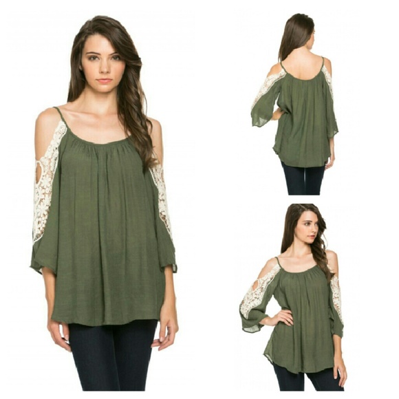 Cold shoulder tunic