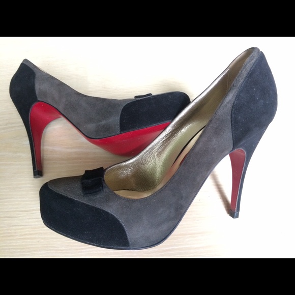 'BELTRAMI' grey/blk spectator high heel pump