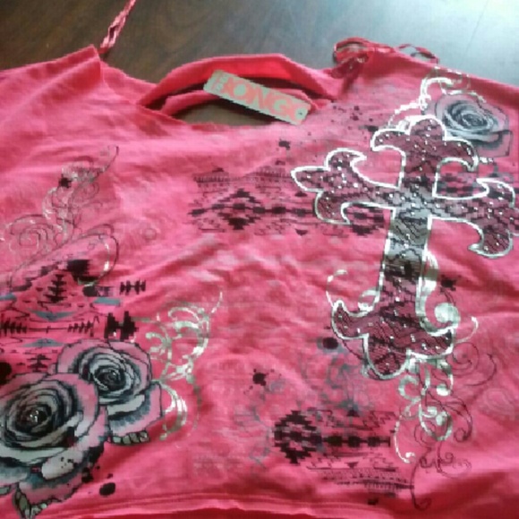 Neon pink slashed back nwt - Picture 1 of 1