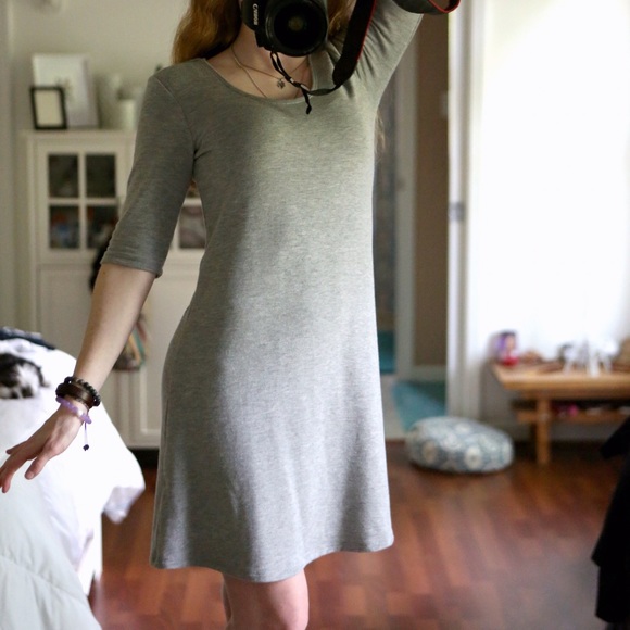 NWOT Gray Swing Dress