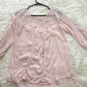 Pink Dress Blouse