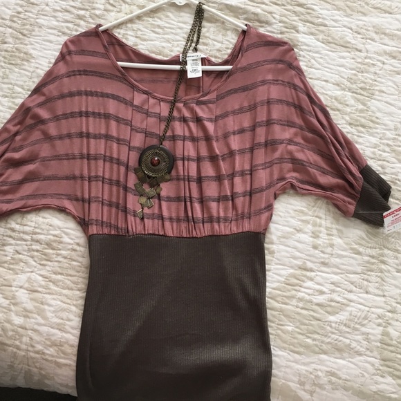 Blouse with Necklace attached