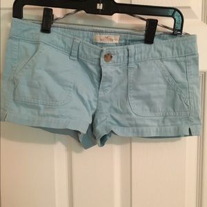 Hollister blue khaki shorts