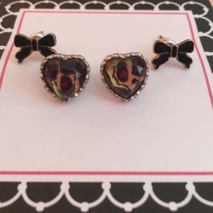 Betsy Johnson Leopard Studs